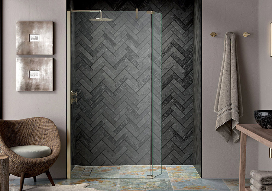 Grey Wall & Floor Bathroom Tiles 