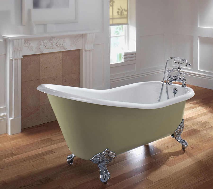 Save on space with a slipper bath