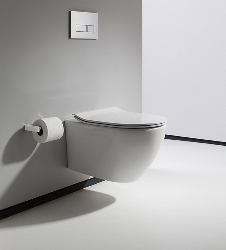 Floating toilets for the neat and tidy