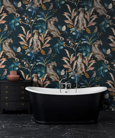 Whimsical Bathroom Wallpaper Design Ideas