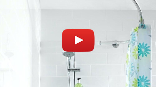Croydex Bathroom Curtain Pole Rods, Flexi Shower Curtain Track