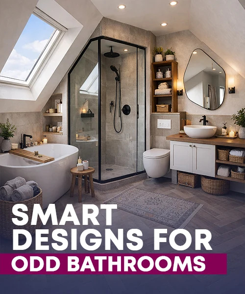 How to Make the Most of Odd-Shaped Bathrooms