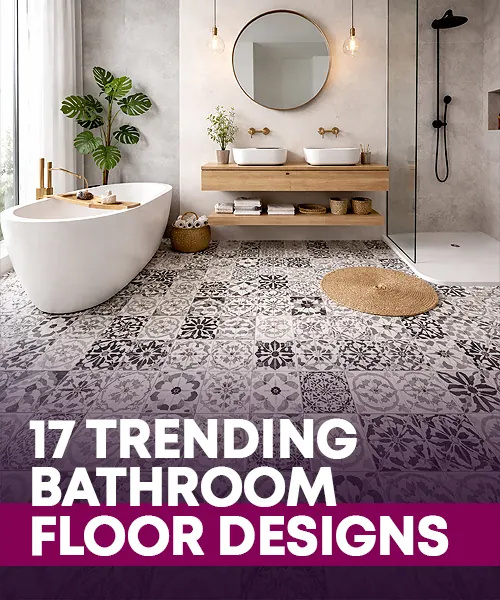 17 Trending Bathroom Floor Designs