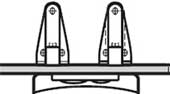 Twyford Wall hung bracket fixing kit
