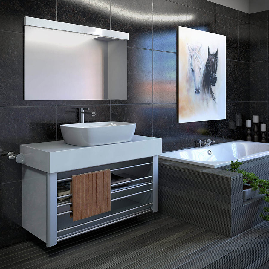 Dark Grey & Light Grey Bathroom