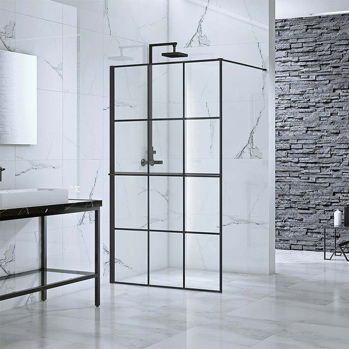 Walk-in shower enclosure