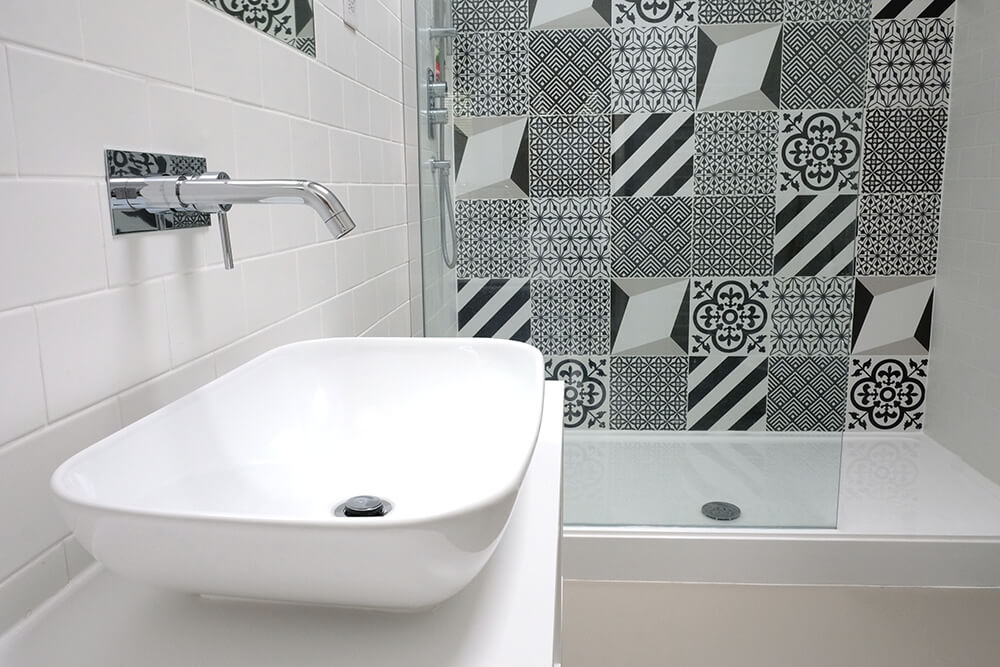 Patterned Bathroom Tiles