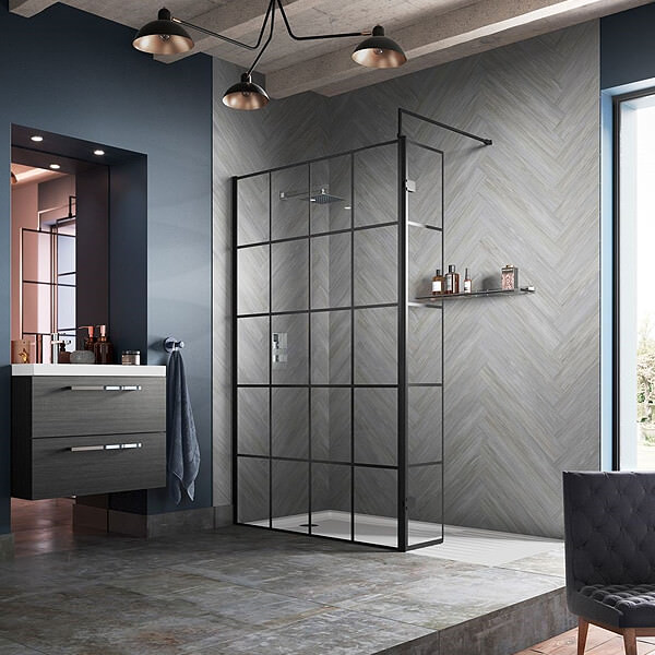 Walk-in shower enclosure