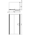 Burlington Soft Close Sliding Shower Door With Side Panel