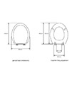 Roper Rhodes Curve Soft Closing White Toilet Seat 8402WSC New 