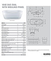 Kaldewei Vaio Duo Oval 1800 x 800mm Freestanding Bath White With Moulded Panel