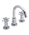 Hudson Reed Tec Lever 3 Hole Basin Mixer Tap - TEL337