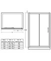 Ideal Standard Synergy 1900mm High Slider Alcove Door With Silver Frame