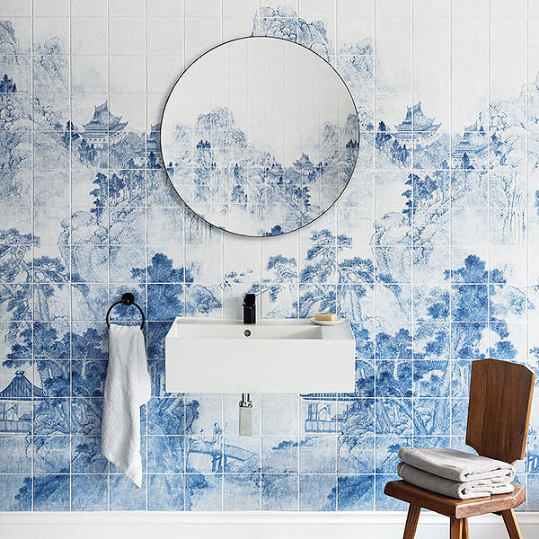 Patterned Bathroom Tiles