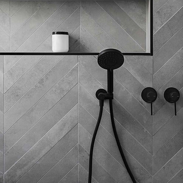 Large Slate Tiles Bathroom