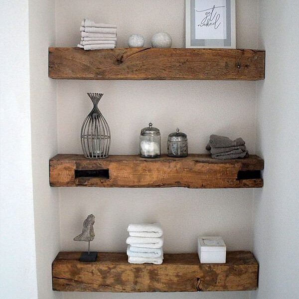 Bathroom shelves