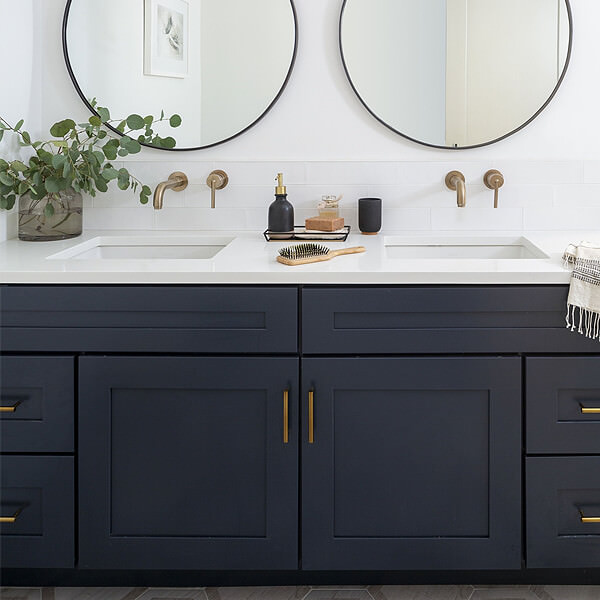 Black Vanity Unit