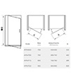 April Identiti2 Pivot Shower Door - 1900mm High With Polished Silver Profile