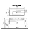 VitrA S50 Single Drawer Wall Hung Vanity Unit And Basin