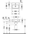 Duravit Xviu 434 x 334mm Single Door Floor Standing Vanity Unit