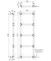 Vogue Ballerina 525mm Wide Wall Mounted Traditional Towel Rail Chrome