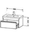 Duravit Ketho 1 Box Drawer Wall-mounted Vanity Unit For D-Code Basin