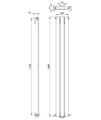 Vogue Fly Line 1800mm High Vertical Single Panel Radiator