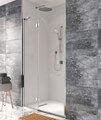 Crosswater Design 8 1950mm High Hinged Shower Door With Inline Panel