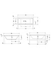 Duravit Vero Double Ended Bath With Two Backrest Slope