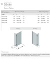 Aqata Design DS446 Shower Screen And Hinged Panel For Recess Installation - 1200mm