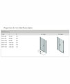 Aqata Design DS457 800mm Hinged Door And Inline Panel For Recess Installation