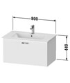 Duravit XBase 1 Pull Out Compartment Vanity Unit For ME By Starck Basin