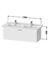 Duravit XBase 1200mm Vanity Unit With 1 Pull Out Compartment For Starck 3 Basin