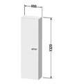 Duravit XBase 1-Door Tall Cabinet