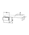 Duravit L-Cube 2 Drawer Compact Low Cabinet For Console