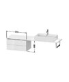 Duravit L-Cube 2 Drawer Compact Low Cabinet For Console