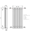 Zehnder Lyta-T Vertical Aluminium Radiator  White