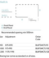 Merlyn Black Squared Showerwall Wetroom Panel - BLKFSWCTL90