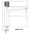 RAK Amalfi Standard Chrome Basin Mixer Tap - No Waste