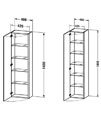 Duravit DuraStyle Single Door Tall Cabinet