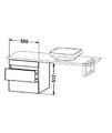 Duravit DuraStyle Compact Low Cabinet For Console With 2 Drawers