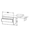 Duravit DuraStyle Compact Low Cabinet For Console With 2 Drawers
