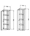 Duravit DuraStyle Tall Cabinet With Open Shelf