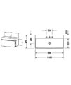 Duravit XSquare 484 x 460mm Wall Mounted Vanity Unit With 1 Pull-Out Compartment
