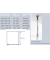Lakes Classic 700mm Walk In Shower Screen