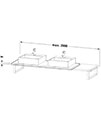 Duravit Brioso 550mm Depth 2 Cut-Out Console For Above Counter Basin And Countertop Basin