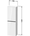 Duravit D-Neo 1320mm Height Semi Tall Cabinet