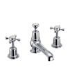 Burlington Claremont 3 TH Basin Mixer Tap With Pop-Up Waste - CL12 small Image 4