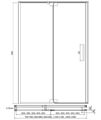 Crosswater Optix 10 Pivot Door With Inline Panel