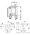 Duravit XSquare Floor-Standing 410 x 289mm 1-Door Vanity Unit For ME by Starck Basin